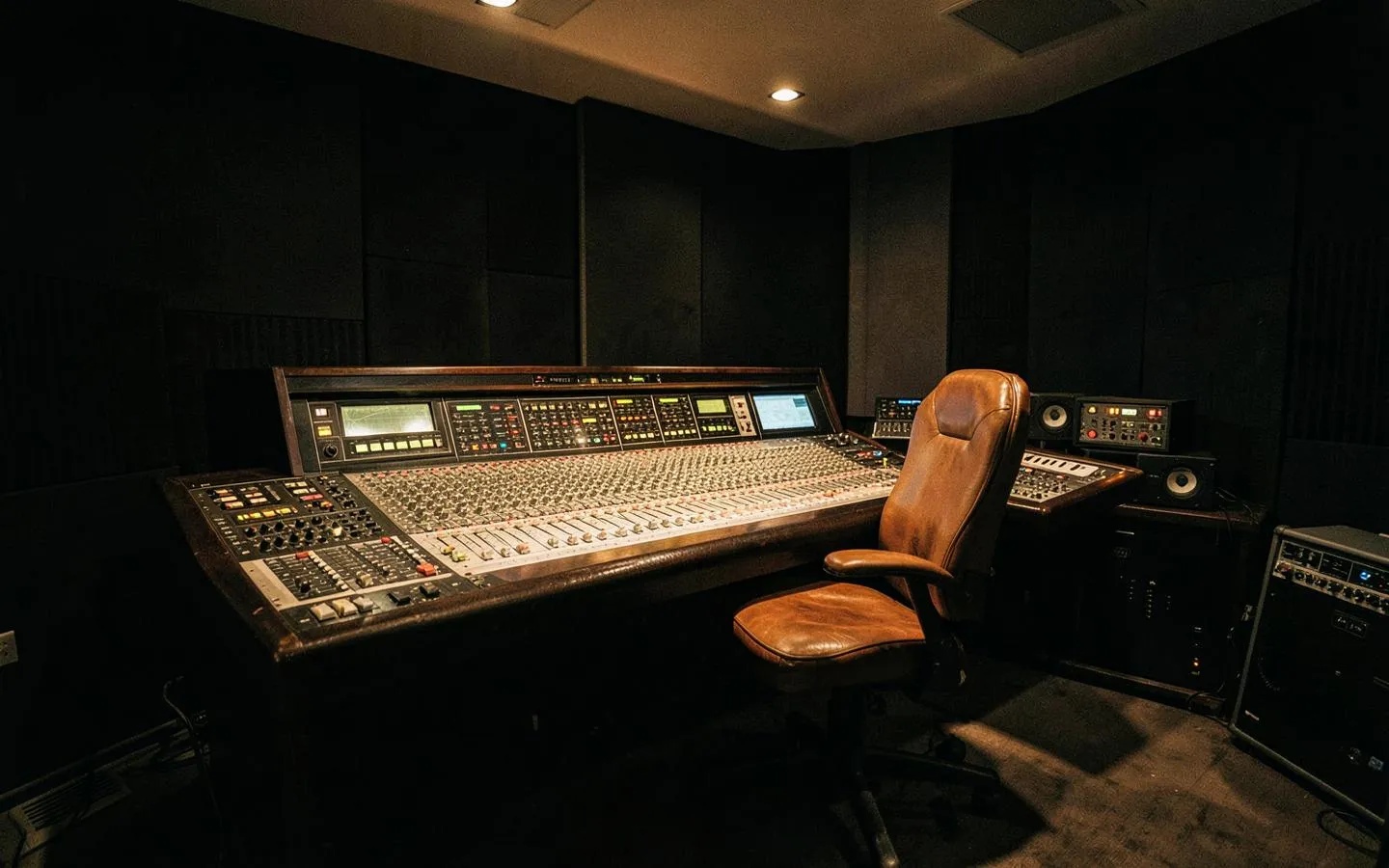 Vintage console in Meridian Control Room
